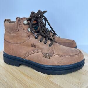 Hy-Test Low Top Nubuck Leather Safety SD Work Shoes Boots Womens Size 5